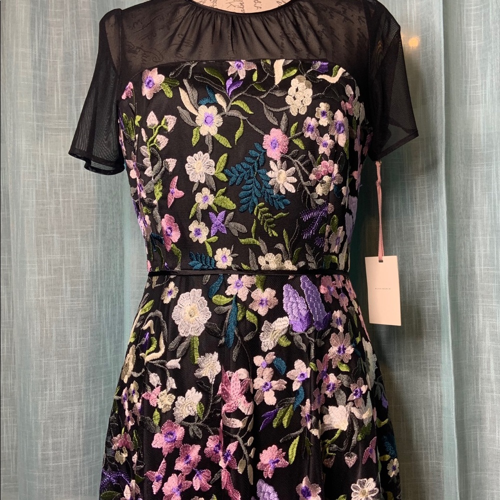 Alex Marie Floral Embroidered High Low Dress - Picture 12 of 16